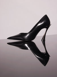 BLACK LEATHER CLASSIC FANG 95 PUMP