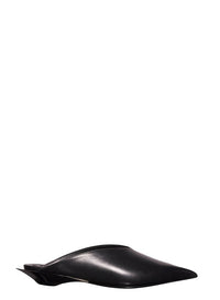 BLACK // black leather fang 55 pump