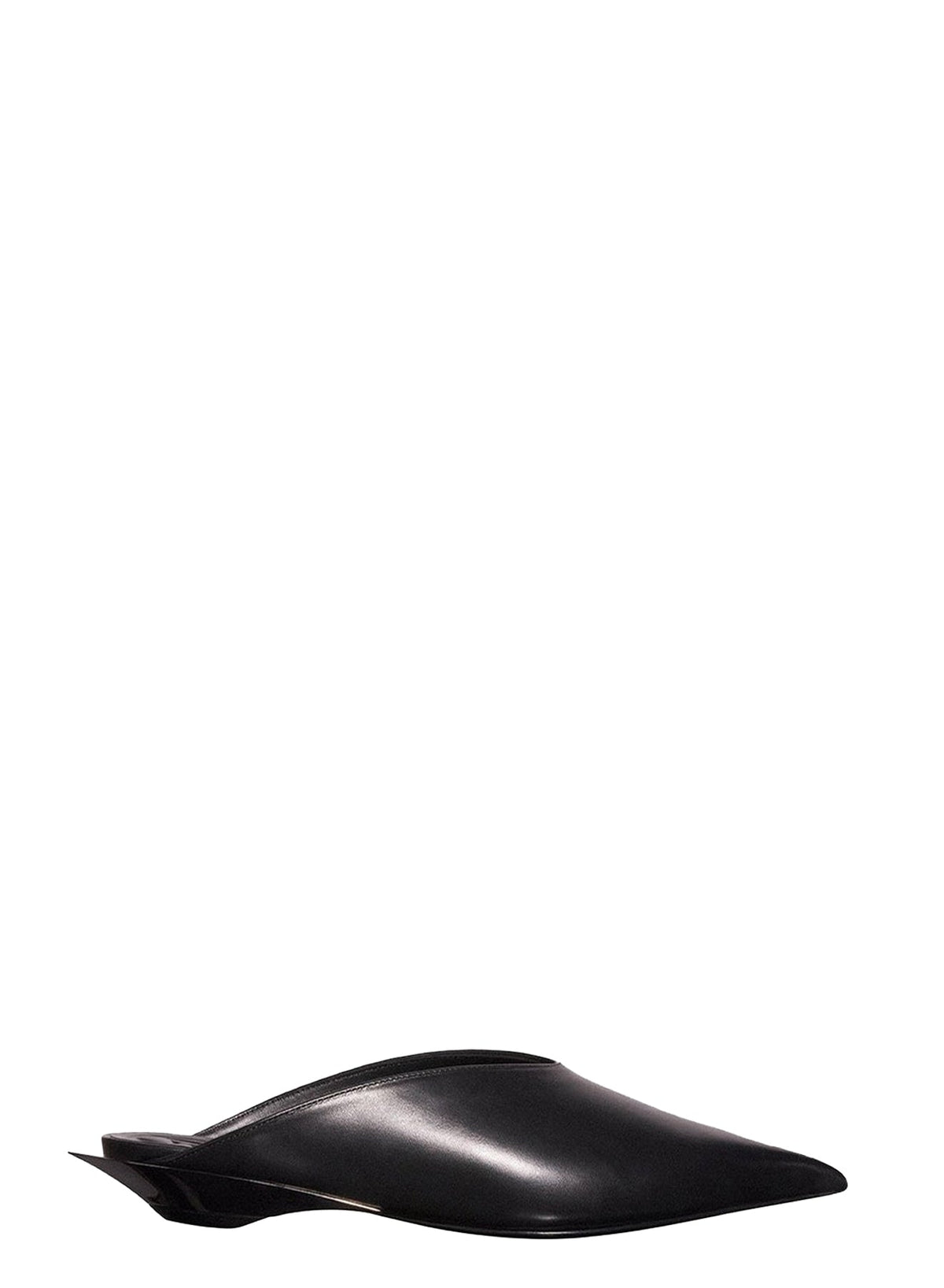 BLACK // black leather fang 55 pump