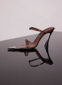 Sandales Fang 95 en cuir - Dark Brown
