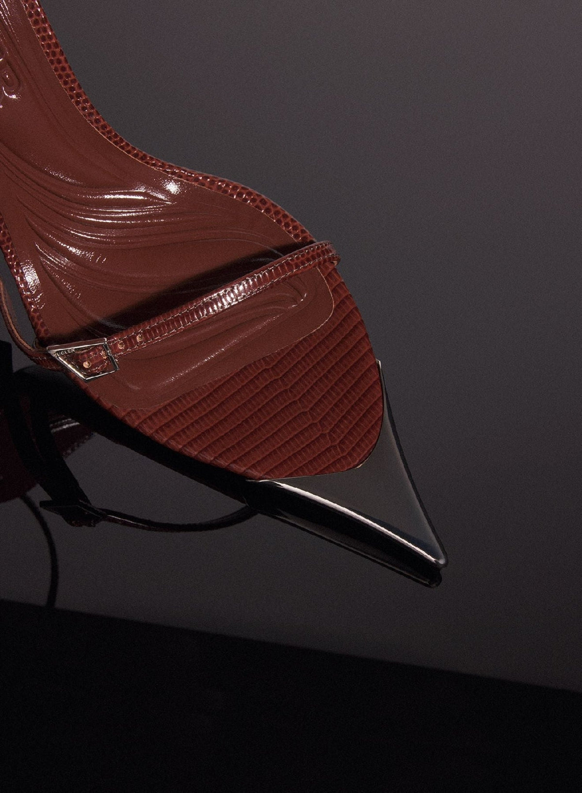 Sandales Fang 95 en cuir - Dark Brown