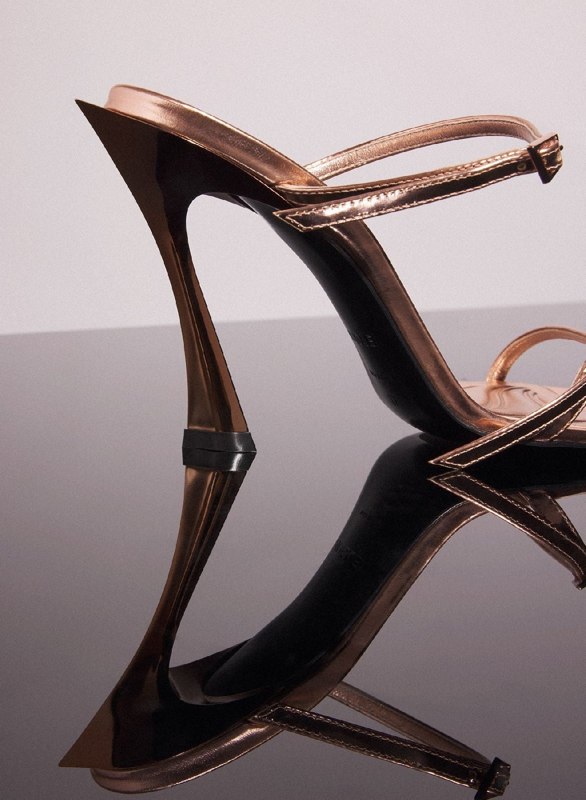 COPPER // copper leather fang 95 sandals