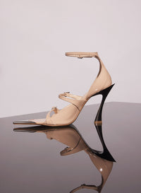 STRAPPY NUDE LEATHER CLASSIC 95 SANDALS