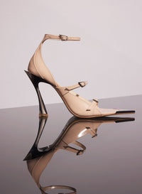 STRAPPY NUDE LEATHER CLASSIC 95 SANDALS
