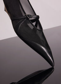 BLACK MESH FANG BALLERINA