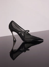 BLACK MESH FANG 95 PUMP WITH STRAP