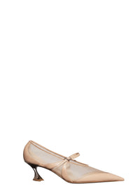 NUDE // nude mesh fang 55 ballerina