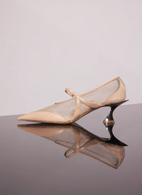 BLACK MESH FANG 55 BALLERINA