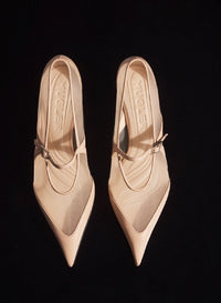 NUDE // nude mesh fang 55 ballerina