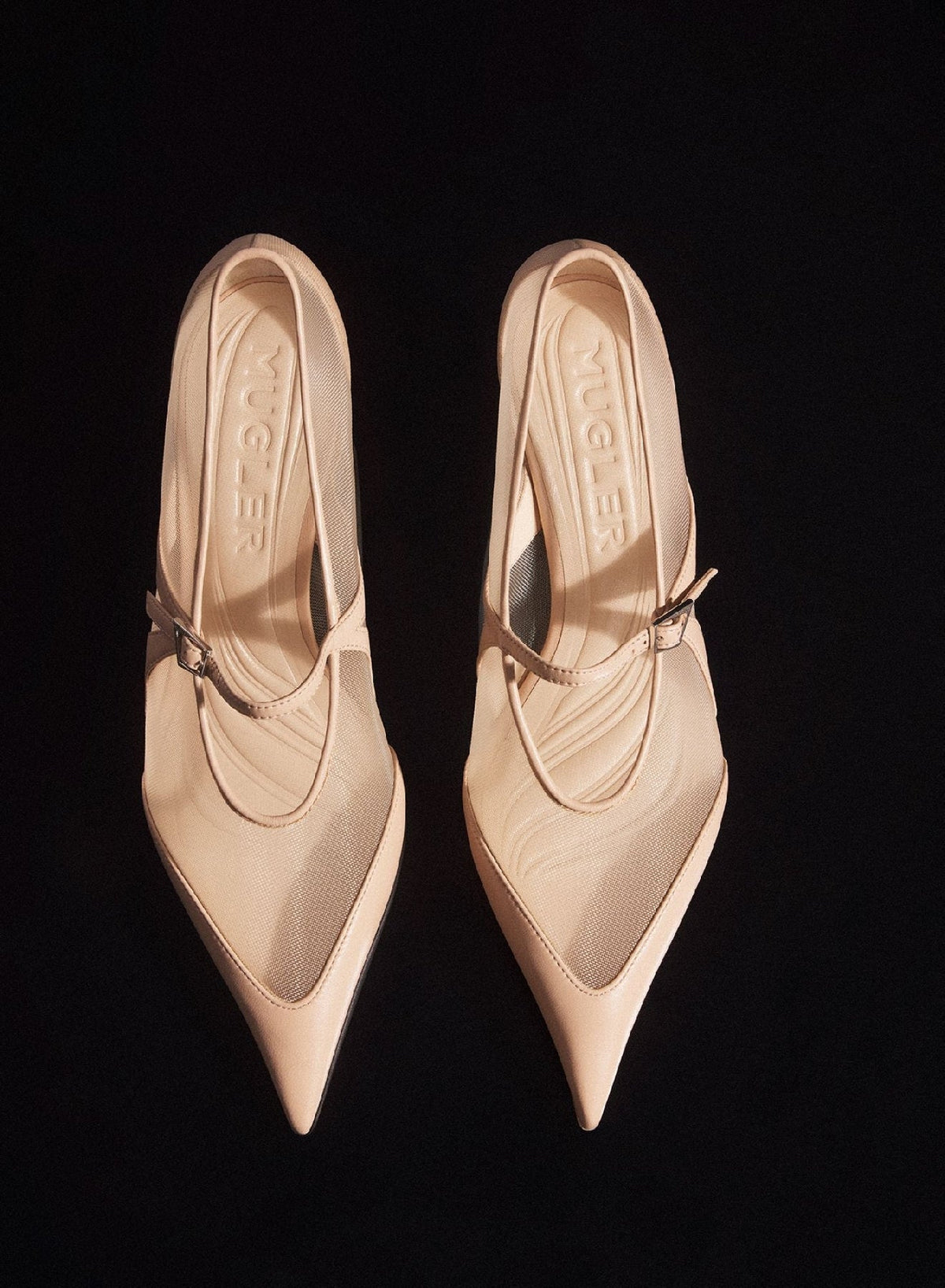 NUDE // nude mesh fang 55 ballerina