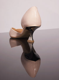 CEMENT PINK LEATHER FANG 55 PUMP