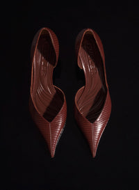 CEMENT PINK LEATHER FANG 55 PUMP