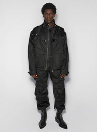 BLACK CARGO JACKET