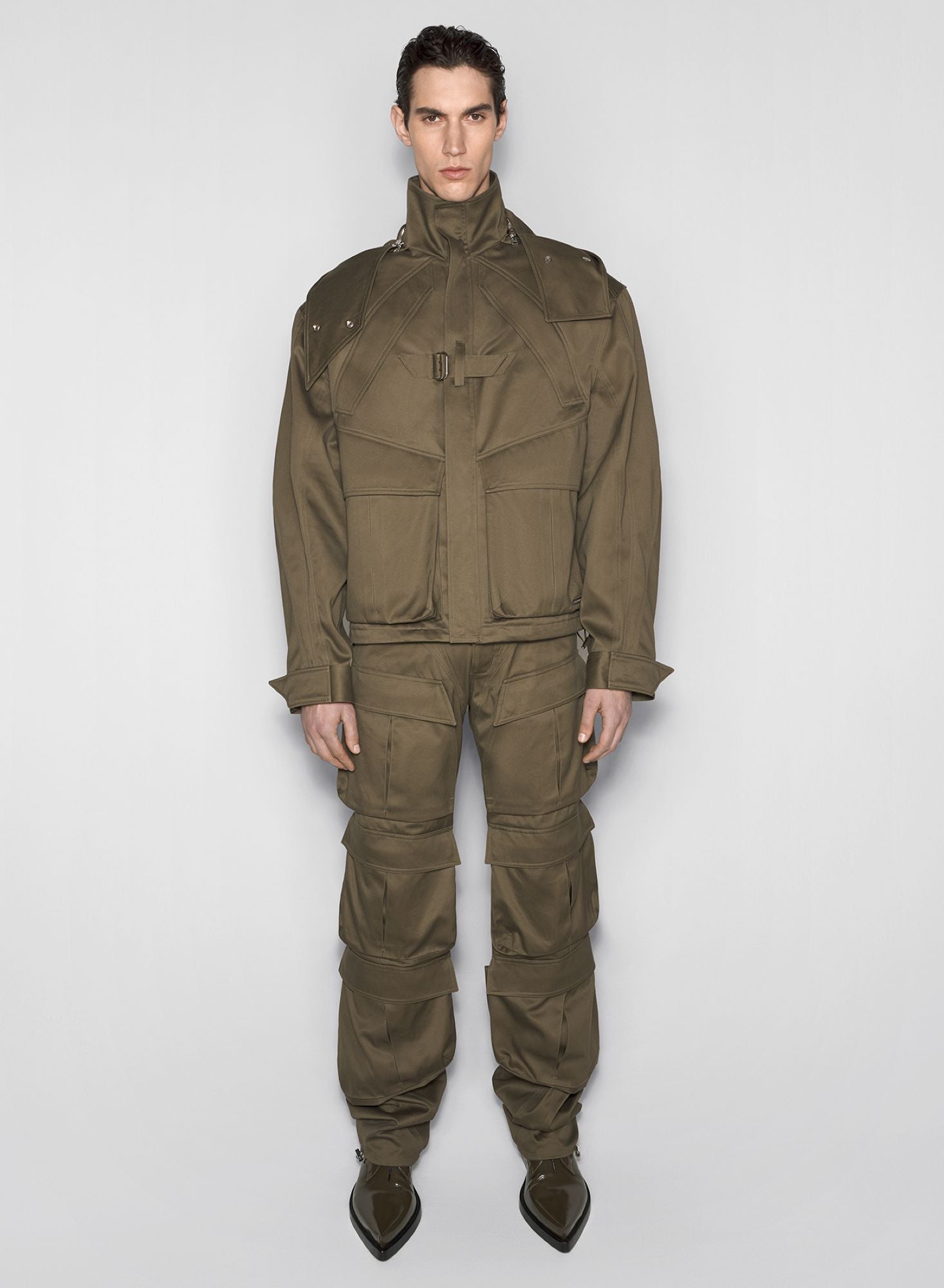 BLACK CARGO JACKET