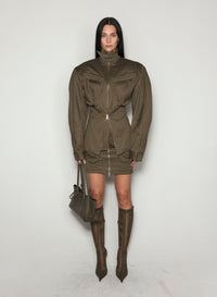 BLACK CARGO JACKET