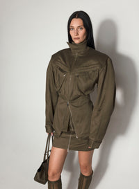 BLACK CARGO JACKET