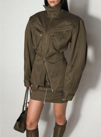 KAKI // khaki cargo jacket