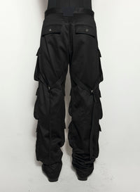 BLACK CARGO PANTS