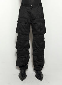 BLACK CARGO PANTS