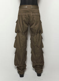 BLACK CARGO PANTS