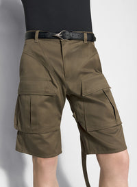 KHAKI CARGO SHORTS