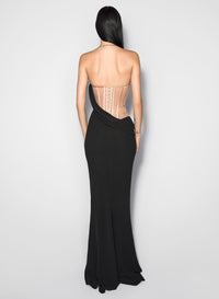 BLACK NUDE 01 // mugler signature corset gown