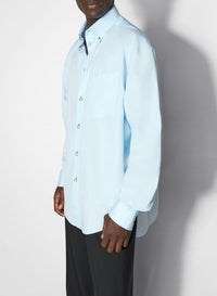 OXFORD BLUE // oxford blue pierced shirt