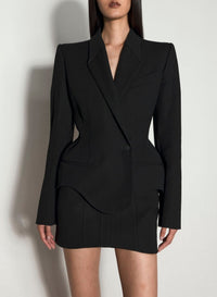 BLACK // black mugler signature jacket