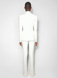WHITE LACED-UP JACKET