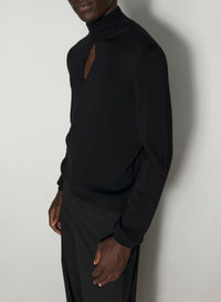 BLACK // black illusion top