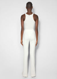 WHITE TANK PIERCED BODYSUIT