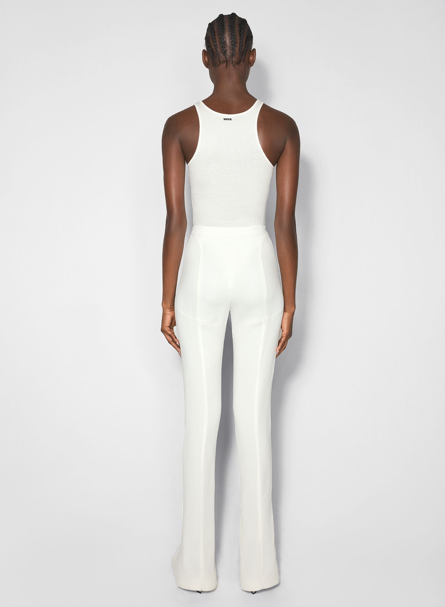 WHITE TANK PIERCED BODYSUIT