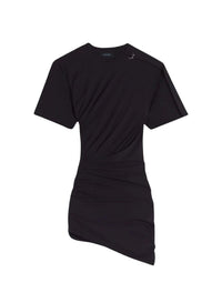 Robe de jour drapée ajouré - Black