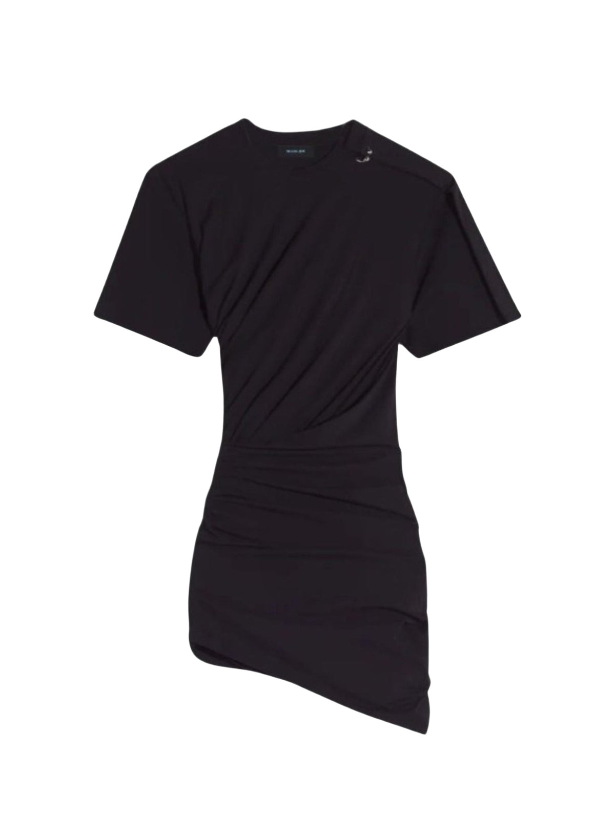 Robe de jour drapée ajouré - Black