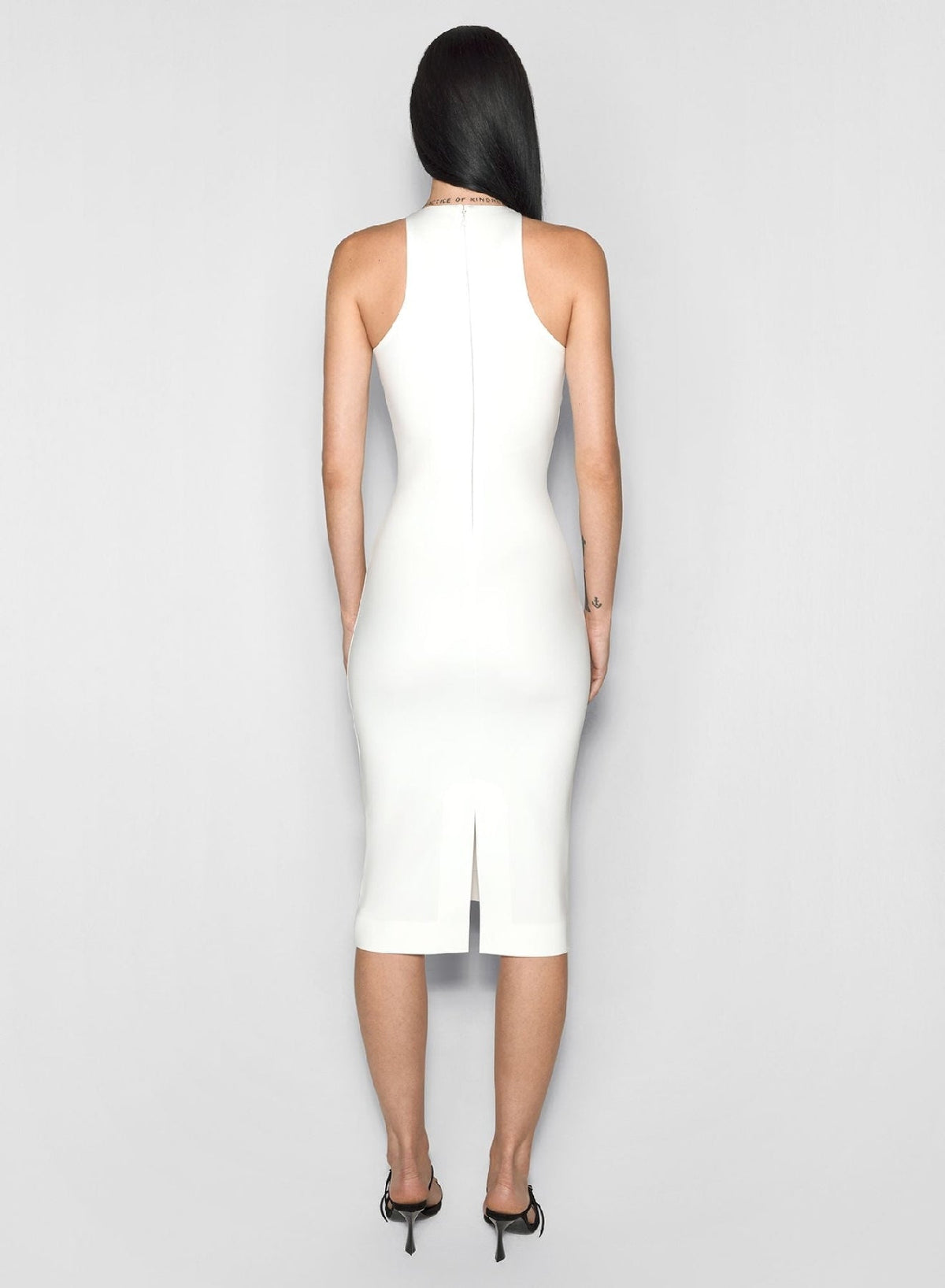 SNOW // white star sleeveless dress