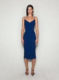 WHITE RUCHED DRESS