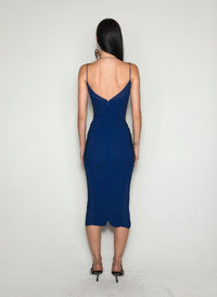 ULTRA BLUE // blue ruched dress