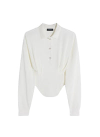 Blouse polo corseté - Snow