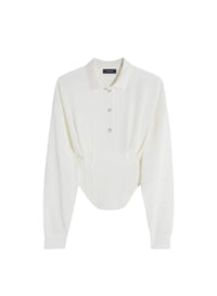 Blouse polo corseté - Snow
