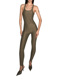 KAKI // kaki corseted tank top
