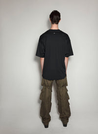 BLACK VELVET STAR T-SHIRT