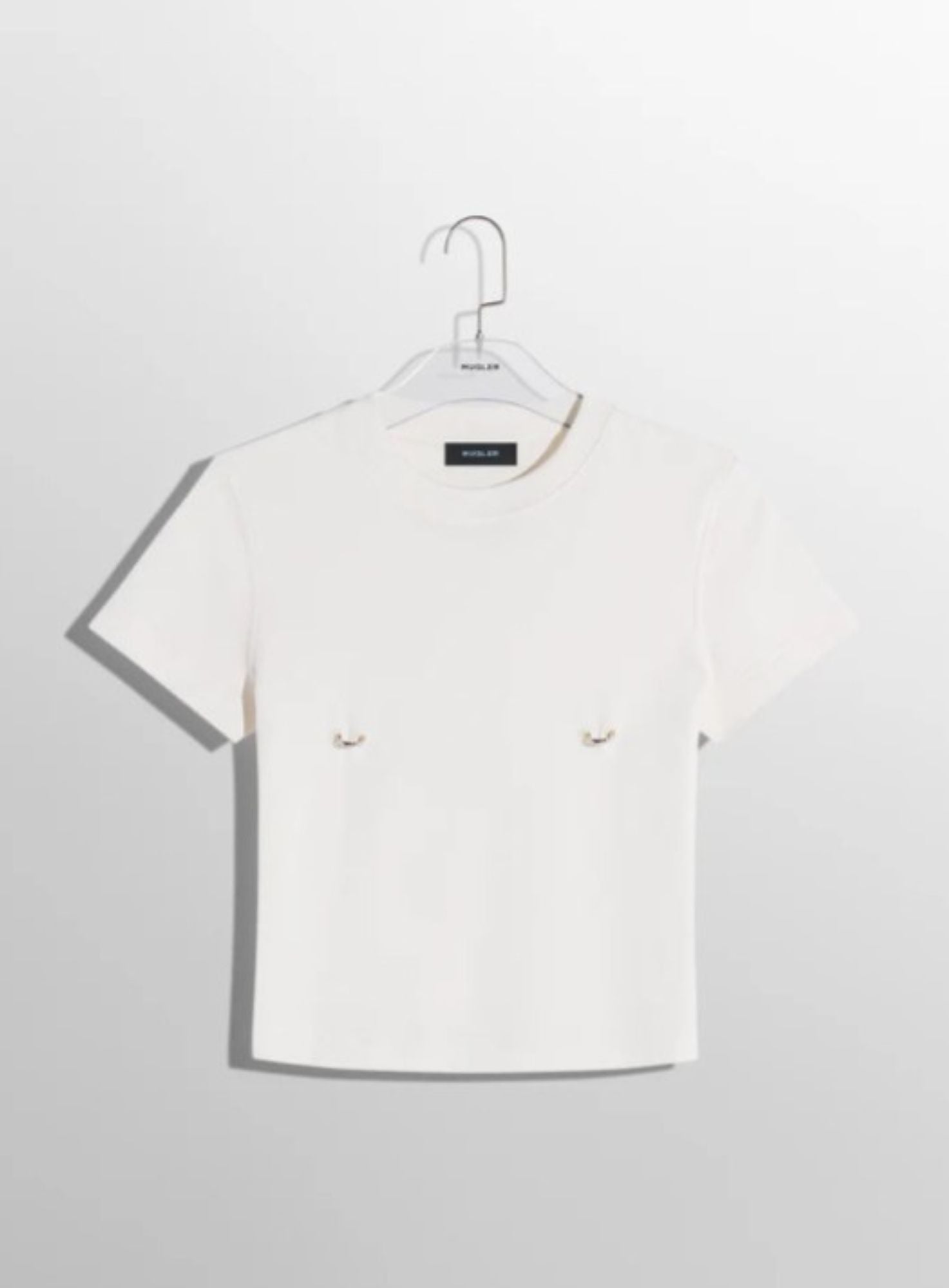 OFF-WHITE PIERCED BABY T-SHIRT
