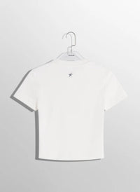 OFF-WHITE PIERCED BABY T-SHIRT