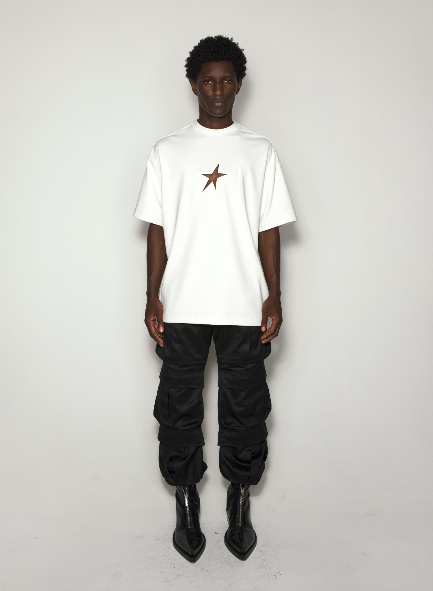 WHITE STAR OVERSIZED T-SHIRT