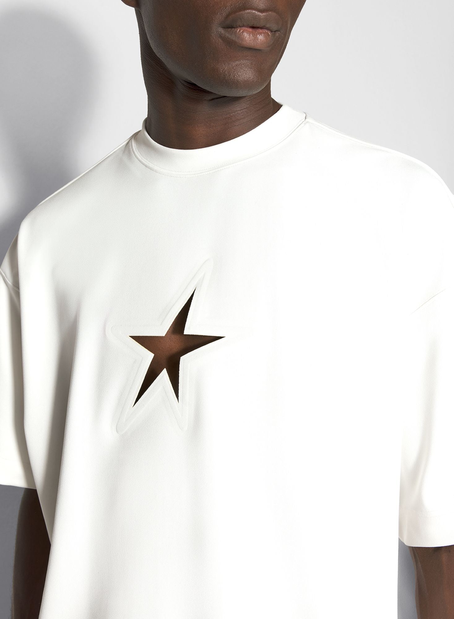 WHITE STAR OVERSIZED T-SHIRT