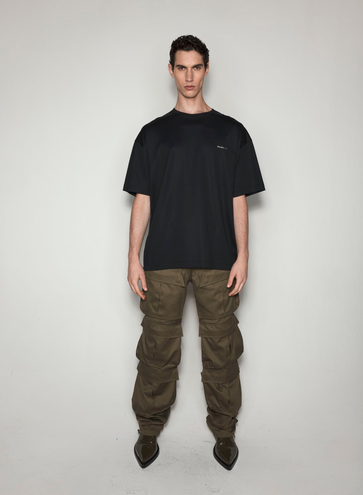BLACK MUGLER SIGNATURE T-SHIRT
