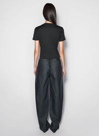 BLACK MUGLER SIGNATURE LOGO T-SHIRT