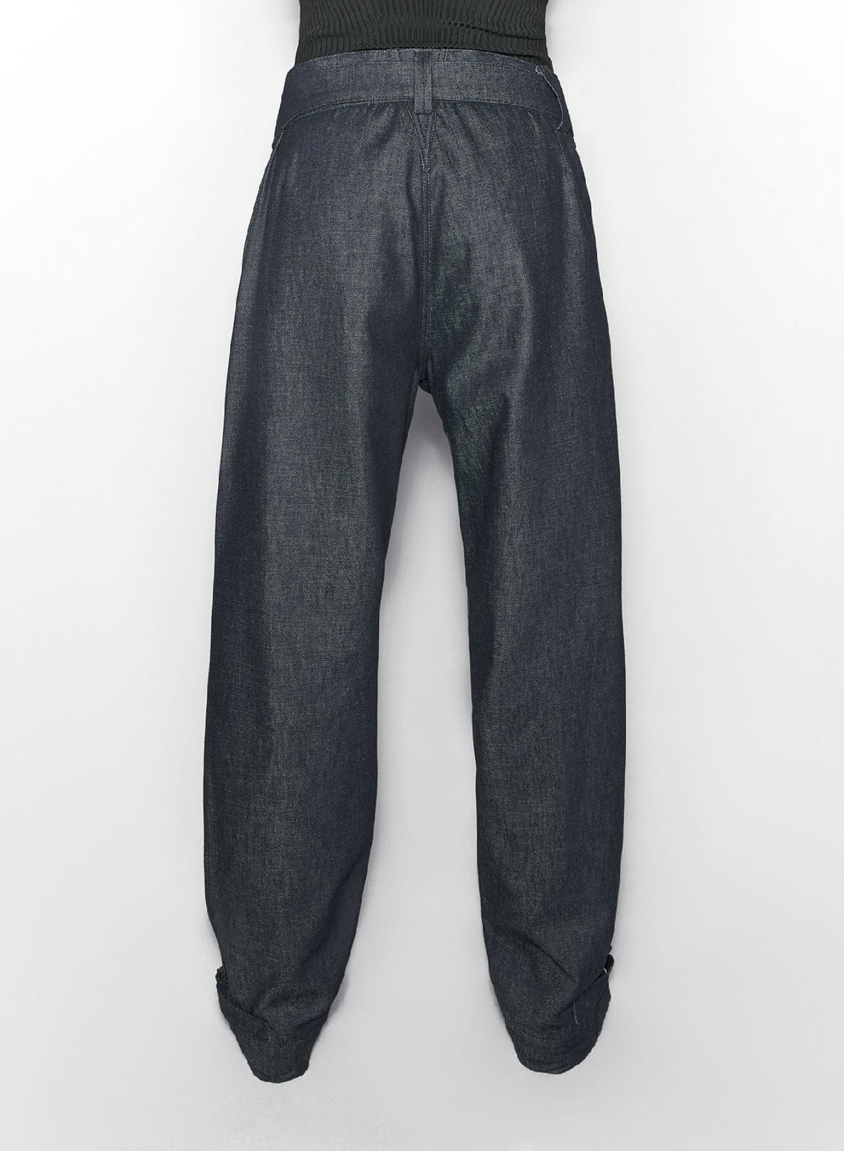 Jean large ceinturé en denim - Raw Blue
