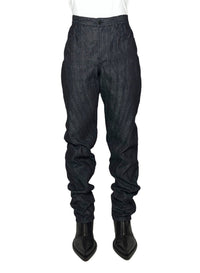 RAW BLUE // raw blue spiral baggy jeans