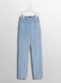 BLUE SPIRAL BAGGY JEANS